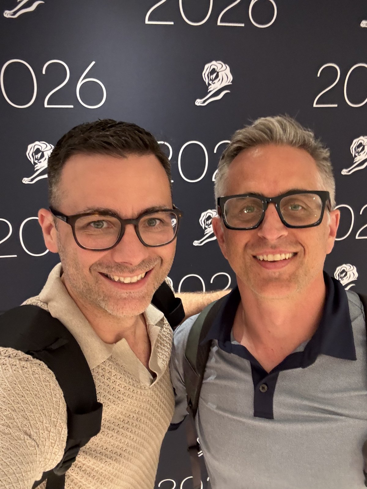Marc and Vassilis at Cannes Lions
