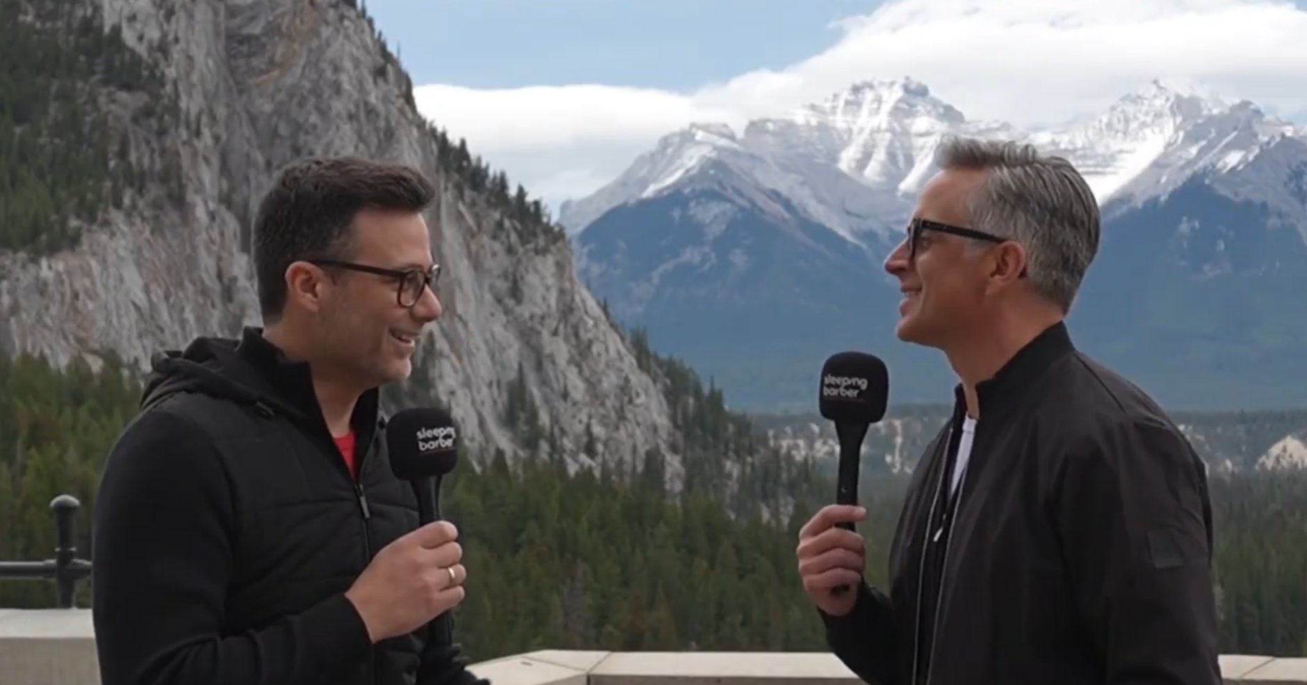 Marc and Vassilis in the Canadian Rockies